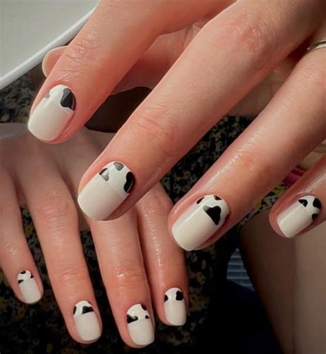 50+ Cow Print Nails That’ll Make All Hearts Swooooon