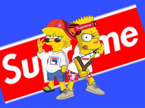 Download Supreme Bart Simpson Wallpaper | Wallpapers.com