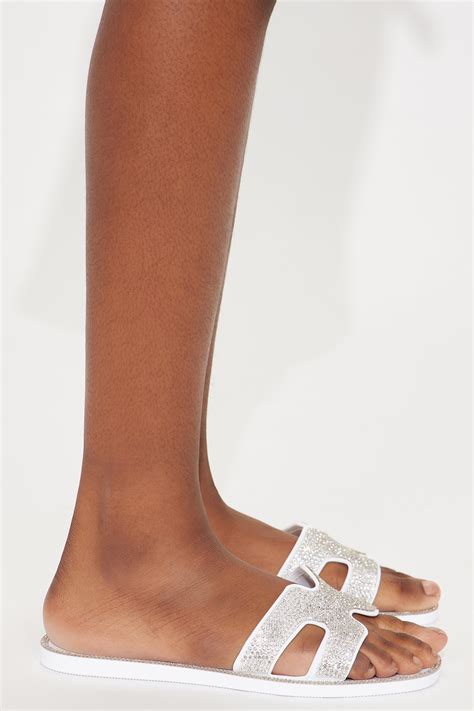 Mini Mya II Flat Sandal - White | Fashion Nova