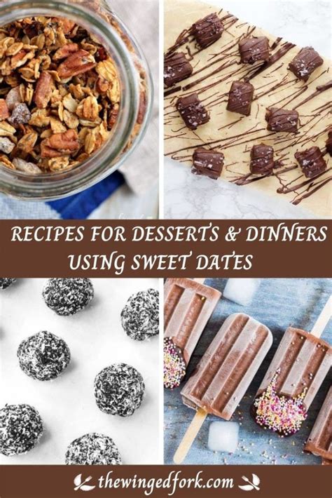 20+ Best Dessert and Dinner Recipes using Dates https://thewingedfork ...