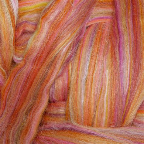 wool  silk blend sunset fibrecraft