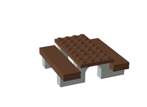 picknick table from BrickLink Studio [BrickLink]