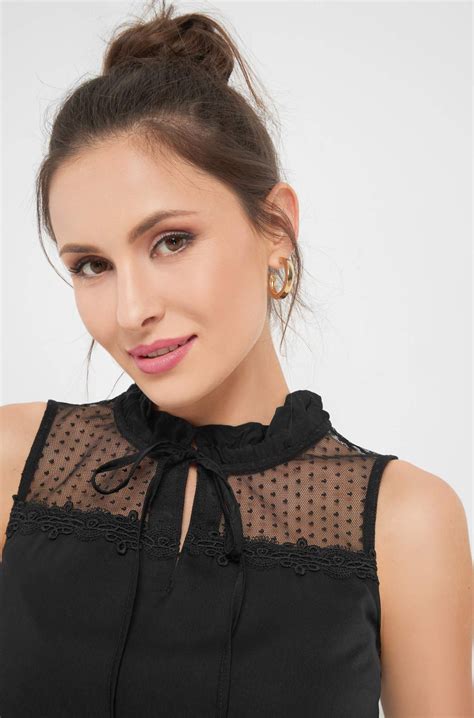 Orsay женская блузка черный цвет, размер , цена 47.99 BYN