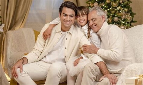 Andrea Bocelli and his kids Virginia and Matteo perform Christmas Day ...
