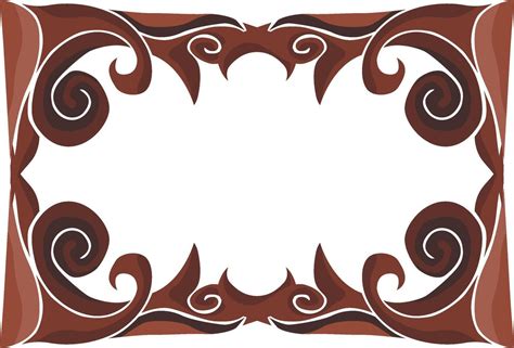 Timeless Brown Swirl Floral Ornaments 56201819 Vector Art at Vecteezy