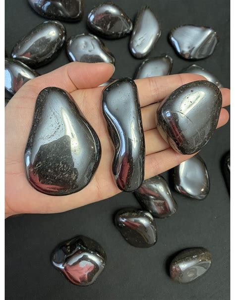 Hematite Tumbled Stones, Polished Hematite, Grade A; 4 sizes available ...