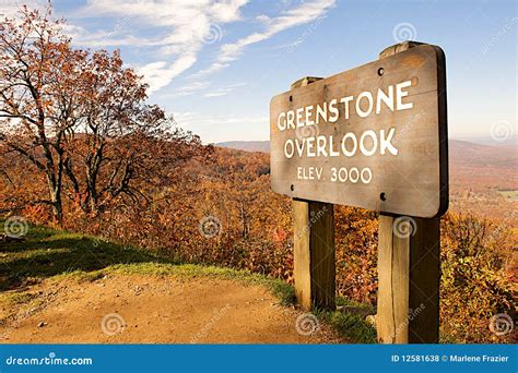 mountain scenic overlook  sign stock photo image  national