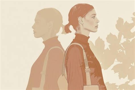 A drawing depicting two people standing side by side in perfect harmony ...