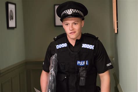 Hollyoaks spoilers: Robbie Roscoe poses as a policeman to protect Holly