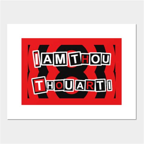 I Am Thou Thou Art I - Persona 5 - Posters and Art Prints | TeePublic