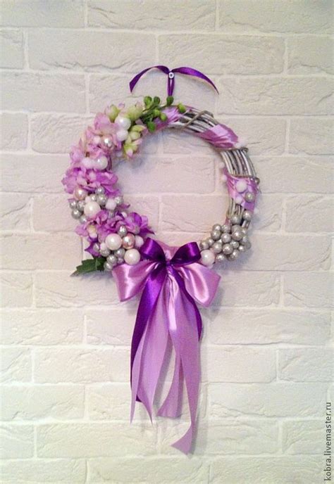 Новый год | Floral wreath, Floral, Holiday