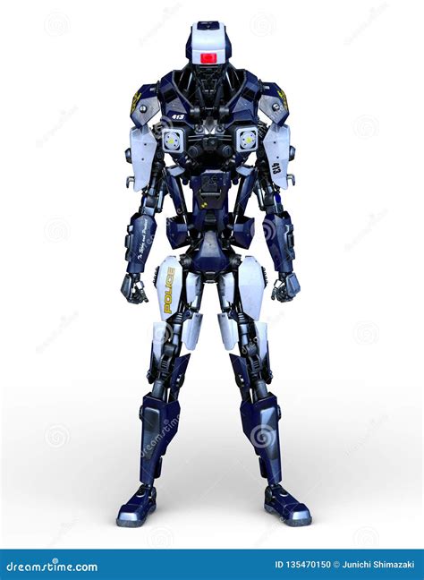 3D CG rendering of robot stock illustration. Illustration of active ...