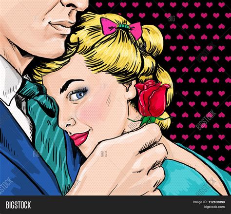 Pop Art Couple. Love Image & Photo (Free Trial) | Bigstock