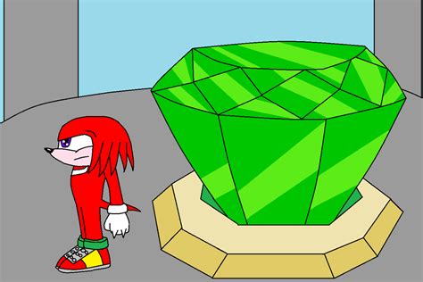 Knuckles and the master emerald by scifiguy9000 on DeviantArt