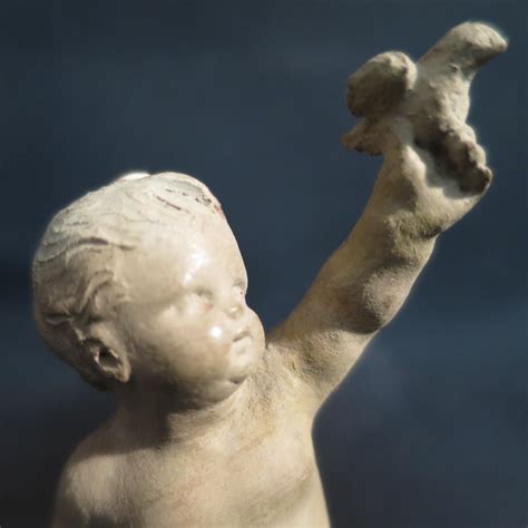 Simon Louis BOIZOT rare sculpture en terre cuite XVIIIe Enfant à l ...