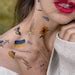 Temporary Tattoos With Ukrainian Flag and Ornaments, Support Ukraine ...
