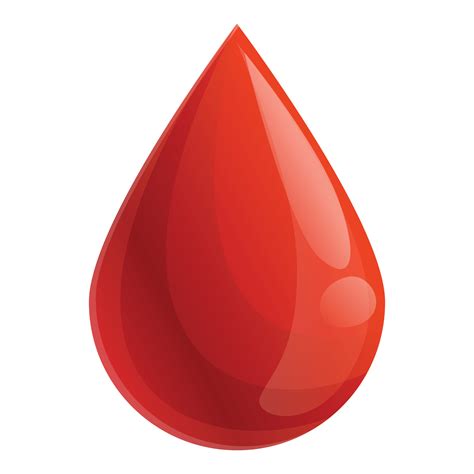 blood drop icon cartoon style  vector art  vecteezy