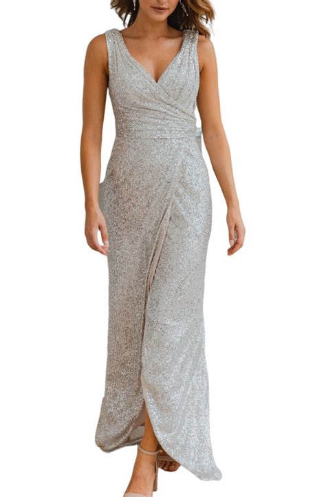 Alexandria Gown - Silver