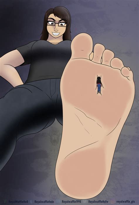 Sock stomp (feet alt) commission Izzy lurking size by RoyalWaffle0u0 on