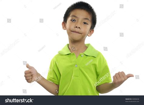 close portrait  boy big finger stock photo edit