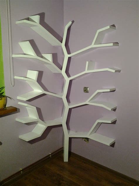 półka drzewo w rogu | Home decor decals, Shelves, Art deco