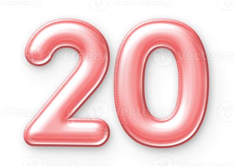 number balloon pink  png