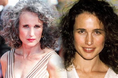 Andie MacDowell addresses criticisms that her gray hair ages her ...