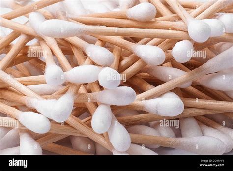 ear wash hygienic wooden sticks Stock Photo - Alamy