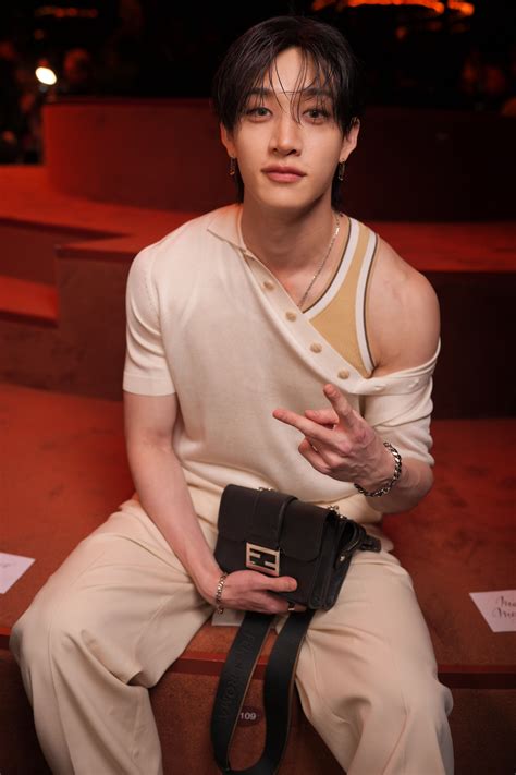 Bang Chan Gives Cold Shoulder Style at Fendi's Fall 2025 Milan Show