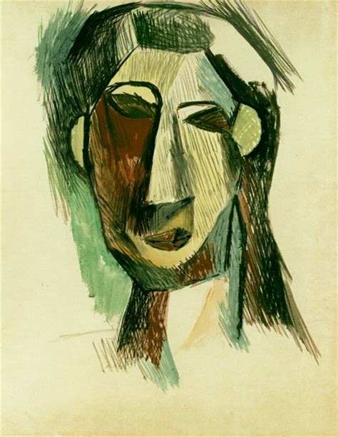 Пабло Пикассо — "Голова женщины (Фернанда Оливье)1", 1909 год