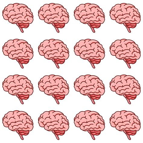 premium vector brain vector pattern