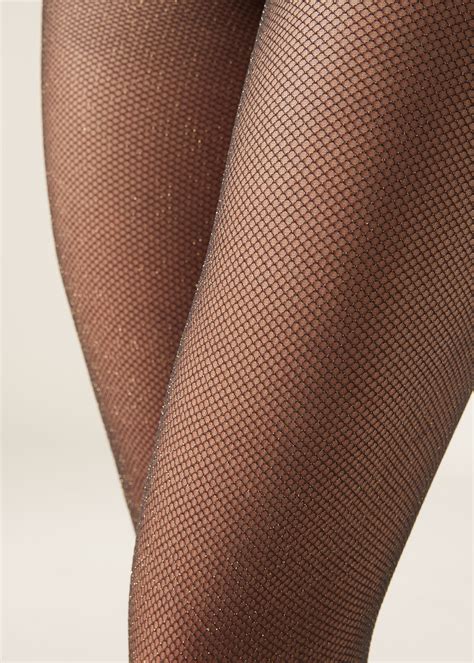 Колготки в Сетку 50 Ден с Блеском - Колготки с рисунком - Calzedonia