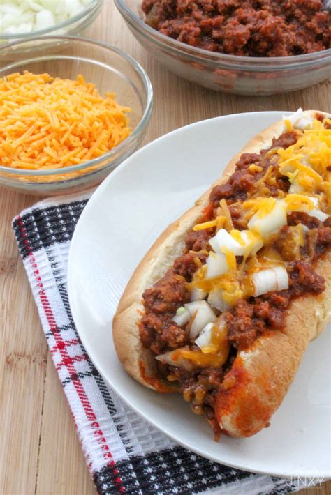 Ultimate Chili Cheese Dog Recipe - Thrifty Jinxy