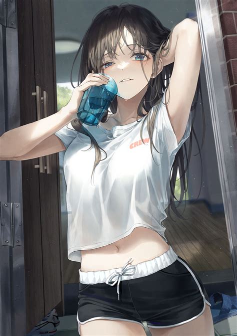 Anime Girl Gym Shorts at Rufus Gantt blog