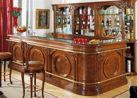 wooden bar counter
