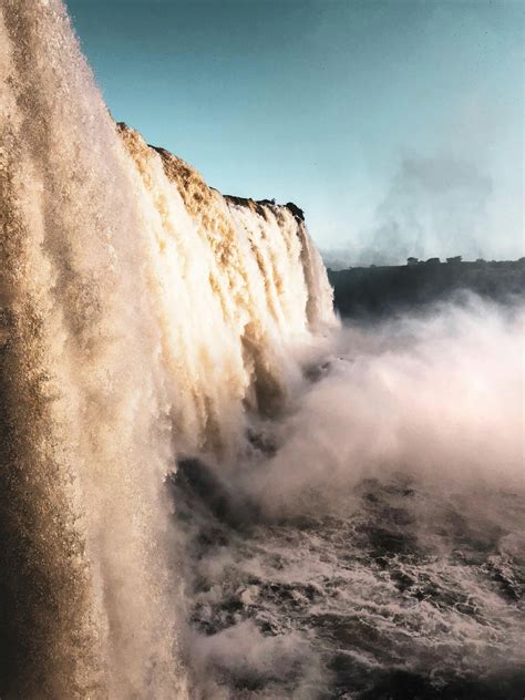 Waterfall Above a RoadFree Stock Photo