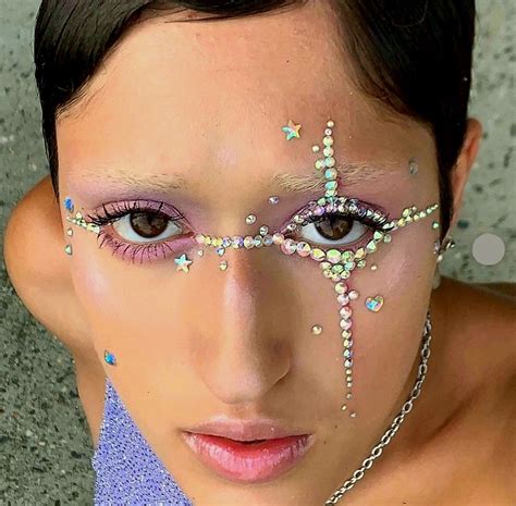 Sparkling Rhinestone Makeup Inspiration