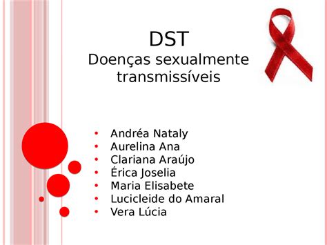 Dst (slides) - Doenças Sexualmente Transmissível - Docsity