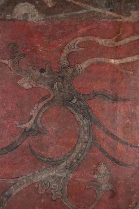 han dynasty tomb mural depicting  mythological creatures  page