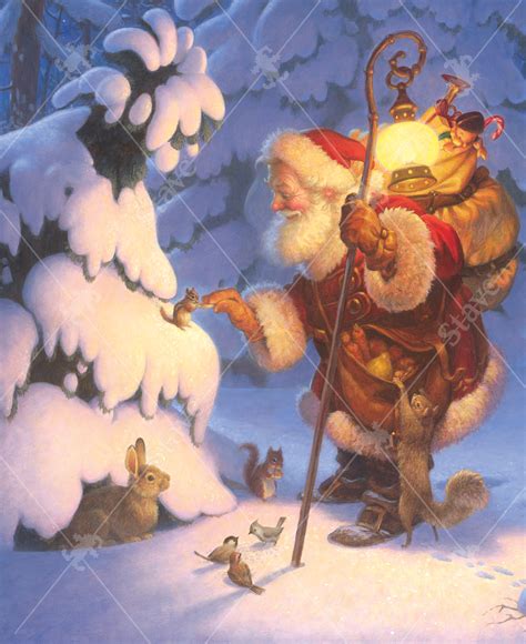 woodland santa  traditional puzzle stave puzzles