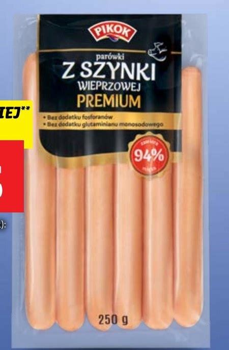 Parówki Pikok - 20% TANIEJ! - promocja Lidl - Ding.pl