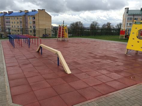 Плитка EcoStep для универсальных игровых и спортивных площадок - Valesa.by