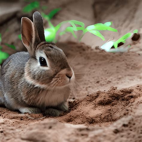 Curious Rabbit a Young Rabbit Named Rusty · Creative Fabrica