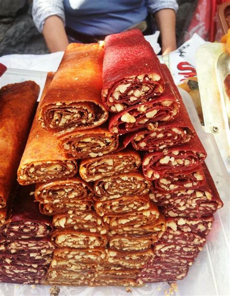 Tuhtoo Lavash. #Armenian fruit roll-ups. These have nuts inside. #Nom # ...