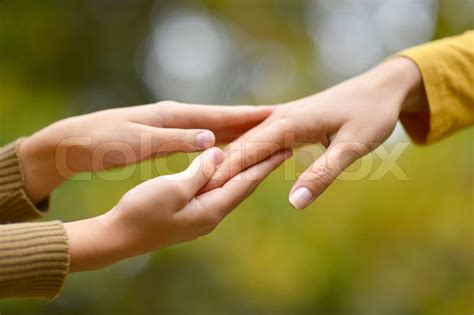 Two hands together | Stock image | Colourbox