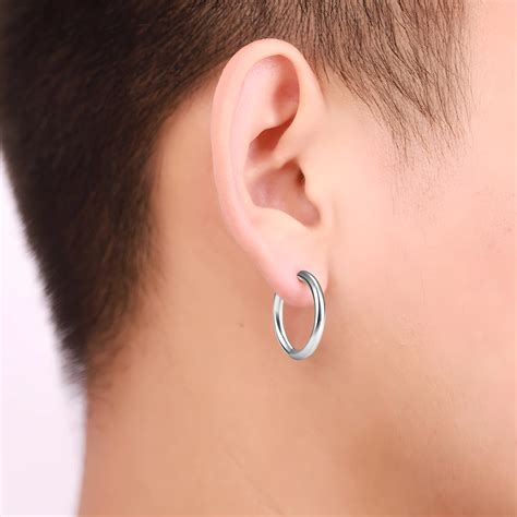 New Sexy Party Stainless Steel Fake Earrings Women Men Painless Non