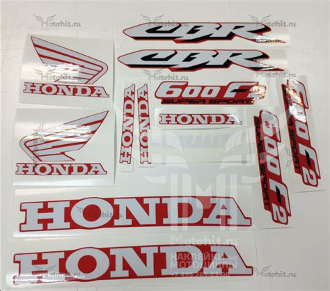 Комплект наклеек Honda CBR-600-F2 1991-1994 - Наклейки на мотоцикл ...