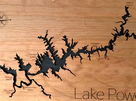 Lake Powell Map | Bucket List Boards