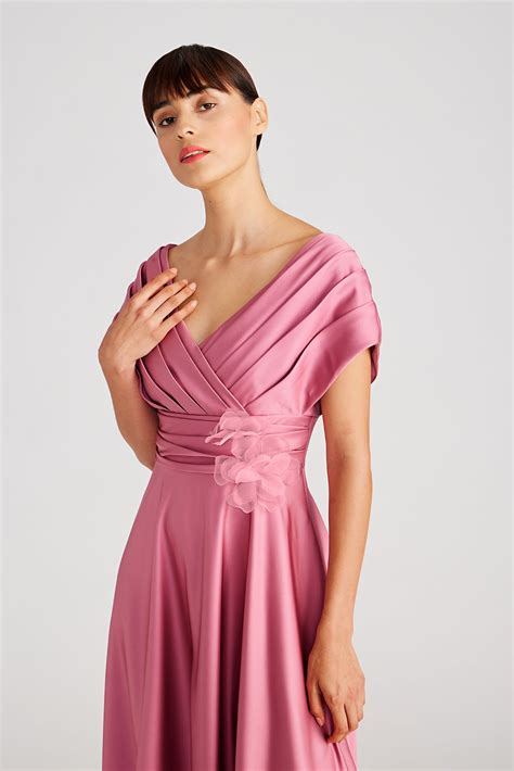 Cecelia Draped A Line Gown – THEIA