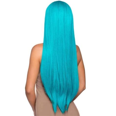 Купить Парик для сексуальных игр длинный Leg Avenue бирюзовый в ...